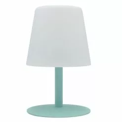 Lumisky Lampe De Table Sans Fil LED STANDY MINI Mint Vert Acier H25CM
