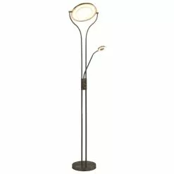 VIDAXL Lampadaire 18 W Argente 180 Cm Variable