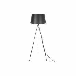 Leitmotiv Lampadaire Trépied Moderne En Métal Classy - H. 155 Cm - Noir