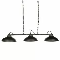 ATMOSPHERA Suspension Luminaire Industrielle Sorn - L. 107 X H. 65 Cm - Gris Métallisé