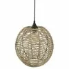 ATMOSPHERA Suspension Luminaire Boule En Rotin Jada - Diam. 33 Cm