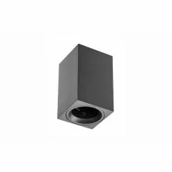 CENTRALE BRICO Petit Plafonnier Cubique SENSA Mini - Aluminium - Noir - 11,5 Cm - IP 20