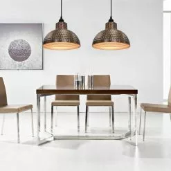VIDAXL Plafonnier 2 Pcs Semi-spherique Couleur Cuivre