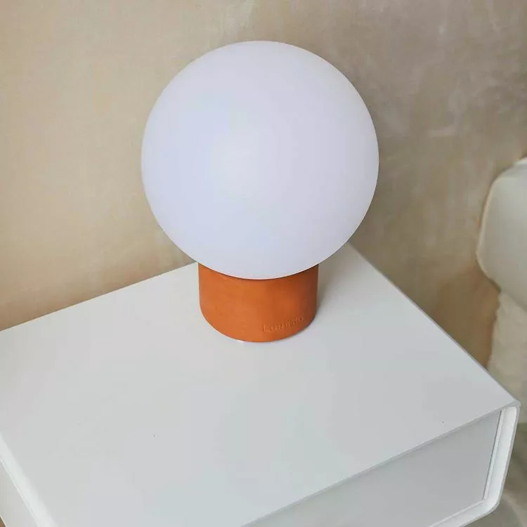 Lumisky Lampe De Table Touch Effet Beton Orange LED TERRA TERRE CUITE Orange Terre Cuite H 25 Cm – Image 3