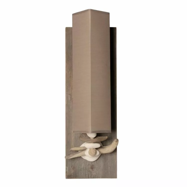 Bo Time Lampe Applique Murale Verticale En Bois Et Galets Bord De Mer - Fabriquée à La Main En France - 18 – Image 2