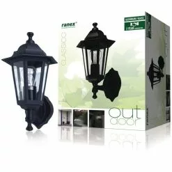 RANEX Ranex Applique Murale 60 W Noir CLAS5000.030