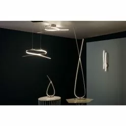 EGLO Lampadaire LED Symphonie EGLO, 141 Cm, Blanc, 28 W