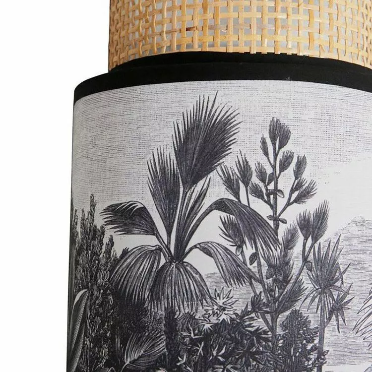 No Name Applique Incurvée Rotin Tissu Ombrage – Image 2