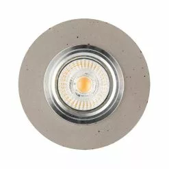 Paris Prix Spot Encastrable Rond LED Béton 10cm Gris