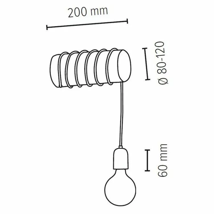 Paris Prix Applique Murale Design Trabo Concrete 158cm Pin – Image 2