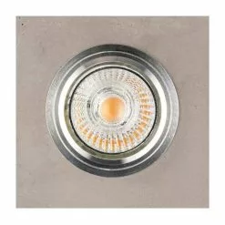 Paris Prix Spot Encastrable Carré LED Béton 10cm Gris