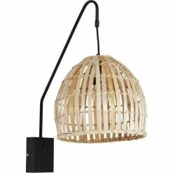 Paris Prix Applique Murale En Bambou Rany 54cm Beige