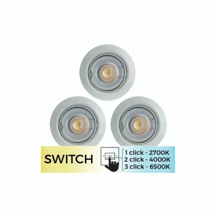 Paris Prix Lot De 3 Spots Encastrés Encastrés 9cm Blanc