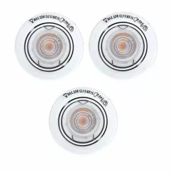 Paris Prix Lot De 3 Spots Encastrés Orientable 9cm Blanc