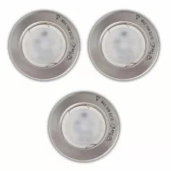 Paris Prix Lot De 3 Spots Encastrés Dimmable 9cm Argent