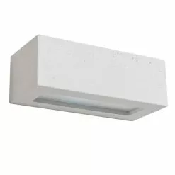 Paris Prix Applique Murale En Béton Block 31cm Blanc