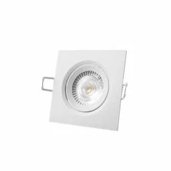 EDM Spot LED Encastrable EDM - 5W - 380lm - 6400K - Cadre Blanc - 31655