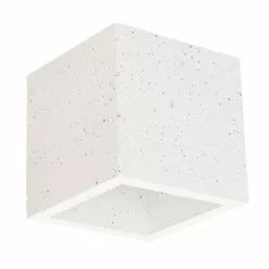 Paris Prix Applique Murale Design Béton Block 14cm Blanc