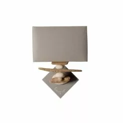 Bo Time Lampe Applique Murale Bord De Mer Bois Et Galets Personnalisable - Fabriquée à La Main En France - 12