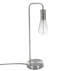 ATMOSPHERA Lampe De Bureau En Métal Keli - H. 45,5 Cm - Argent