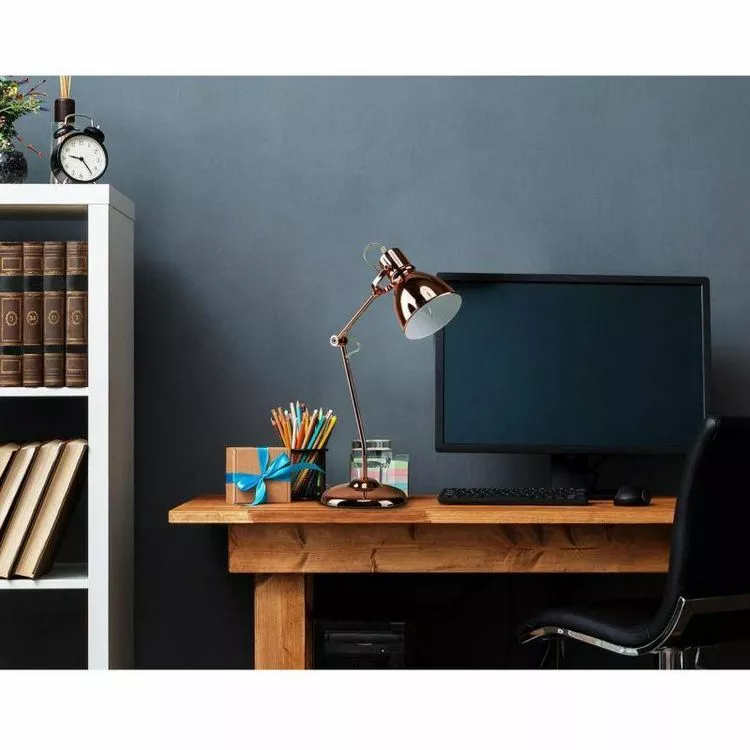 Paris Prix Lampe De Bureau Design Wibaux 45cm Cuivre – Image 4