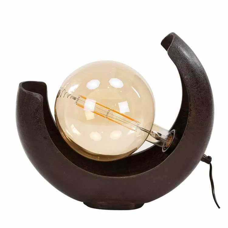 NOUVOMEUBLE Lampe à Poser XL En Métal Noir Design LUNA – Image 4