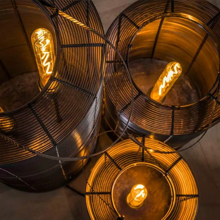 NOUVOMEUBLE Lampe à Poser En Métal Noire Industrielle REACHER – Image 4