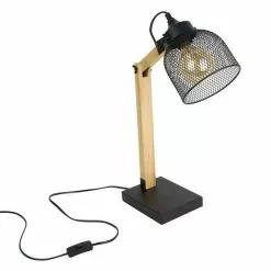 Paris Prix Lampe De Bureau Articulée Grille 38cm Naturel & Noir