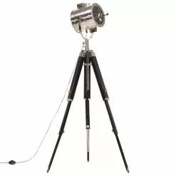 VIDAXL Lampadaire A Trepied Bois De Manguier Massif 165 Cm