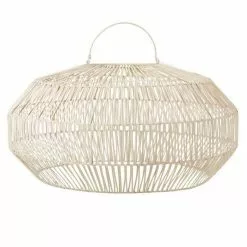 Paris Prix Abat-Jour Déco Rotin 82cm Blanc