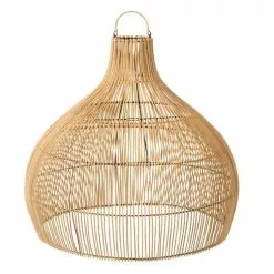 Paris Prix Abat-Jour Déco En Rotin Poire 83cm Naturel