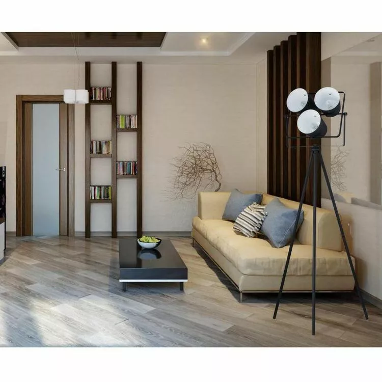 Paris Prix Lampadaire 3 Projecteurs Plentywood 152cm Noir – Image 2