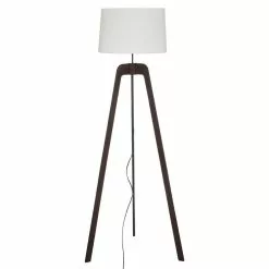 ATMOSPHERA Lampadaire Trépied Ori Blanc H173