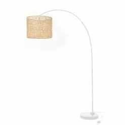 Paris Prix Lampadaire Déco Roma 194cm Naturel & Blanc
