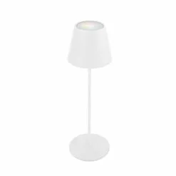 Lumisky Lampe De Table Sans Fil LED KELLY RGB Blanc Aluminium H39CM