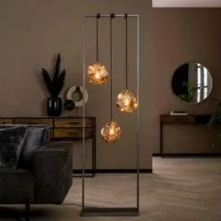 NOUVOMEUBLE Lampadaire Design En Verre 3 Lampes ROCKY