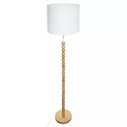 ATMOSPHERA Lampadaire Design Bois Nino - H. 146 Cm - Blanc