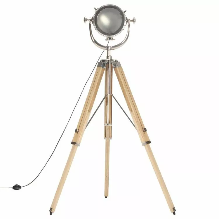 VIDAXL Lampadaire A Trepied Bois De Manguier Massif 131 Cm – Image 5