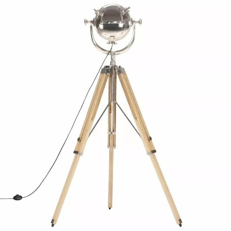 VIDAXL Lampadaire A Trepied Bois De Manguier Massif 131 Cm – Image 6