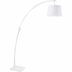 Paris Prix Lampadaire Arc Design Missoula 188cm Blanc