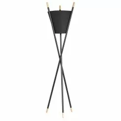 ATMOSPHERA Lampe Trépied Gafo - Diam. 39 X H. 165 Cm - Noir