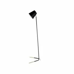 Leitmotiv Lampadaire Design Noble - H. 150 Cm - Noir