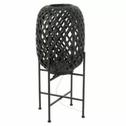 Paris Prix Lampadaire En Bambou Holga 70cm Noir