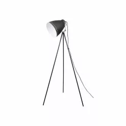 Leitmotiv Lampadaire Design Trepied Mingle - H. 145 Cm - Noir