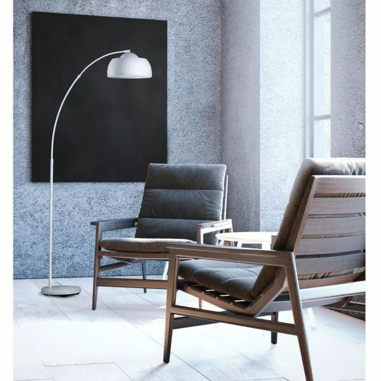 Paris Prix Lampadaire Arc Design Malta 170cm Blanc – Image 4