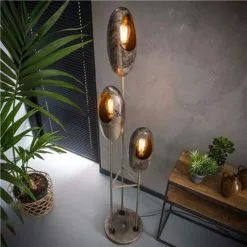 NOUVOMEUBLE Lampadaire Sur Pied En Métal Vieilli CODY