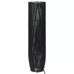 VIDAXL Lampadaire Sur Pied Osier Noir 61 Cm E27