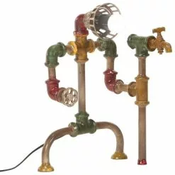 VIDAXL Lampadaire Industriel En Forme De Conduites D'eau Fer