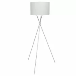 VIDAXL Lampadaire Avec Support Haut Blanc