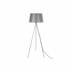 Leitmotiv Lampadaire Trépied Moderne En Métal Classy - H. 155 Cm - Gris